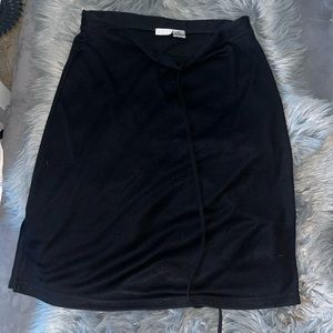 VOICE Black Drawstring Skirt